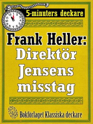 cover image of 5-minuters deckare. Direktör Jensens misstag